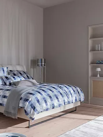 JOOP | Satin Bettwäsche MESH 2x 70x90cm/2000x200cm Sky | 